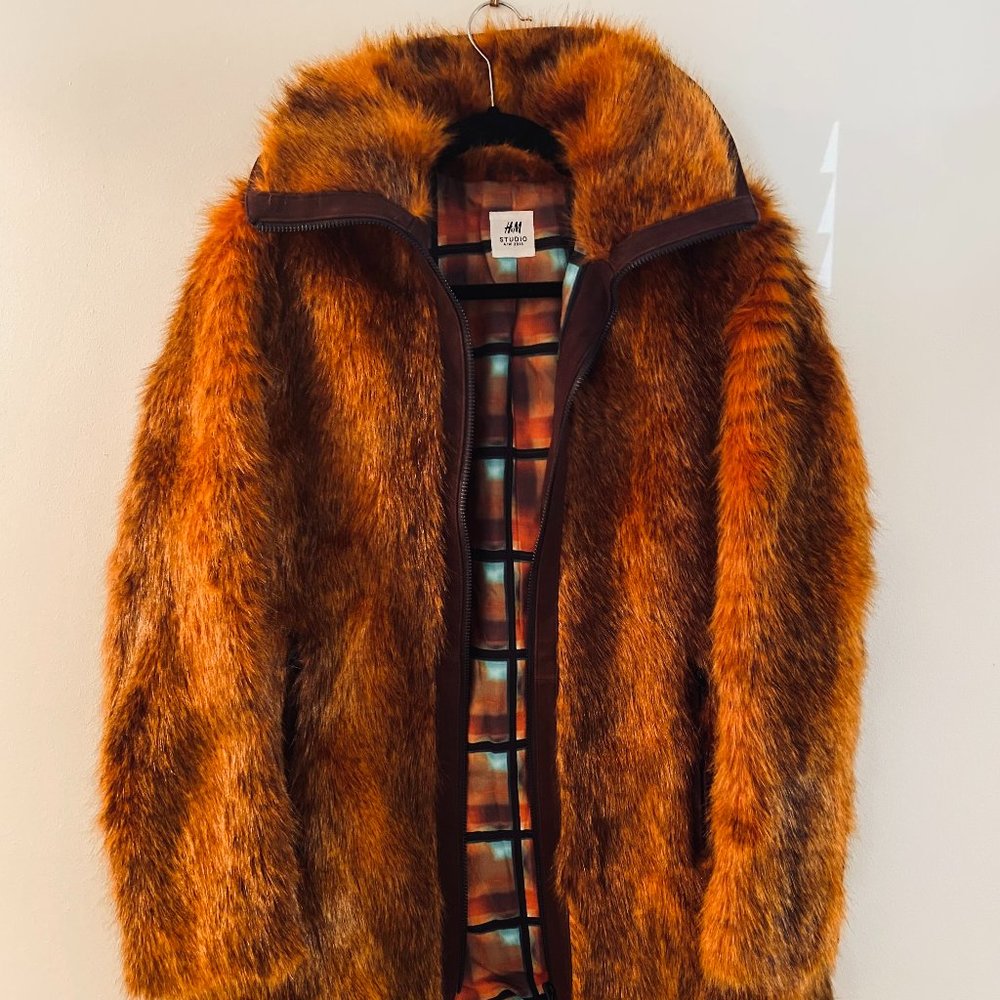 H&M Studio A/W faux fur coat